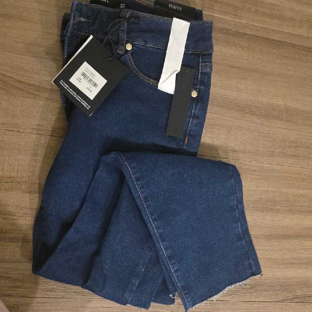 Tahari Blue Skinny Jeans Premium Denim
